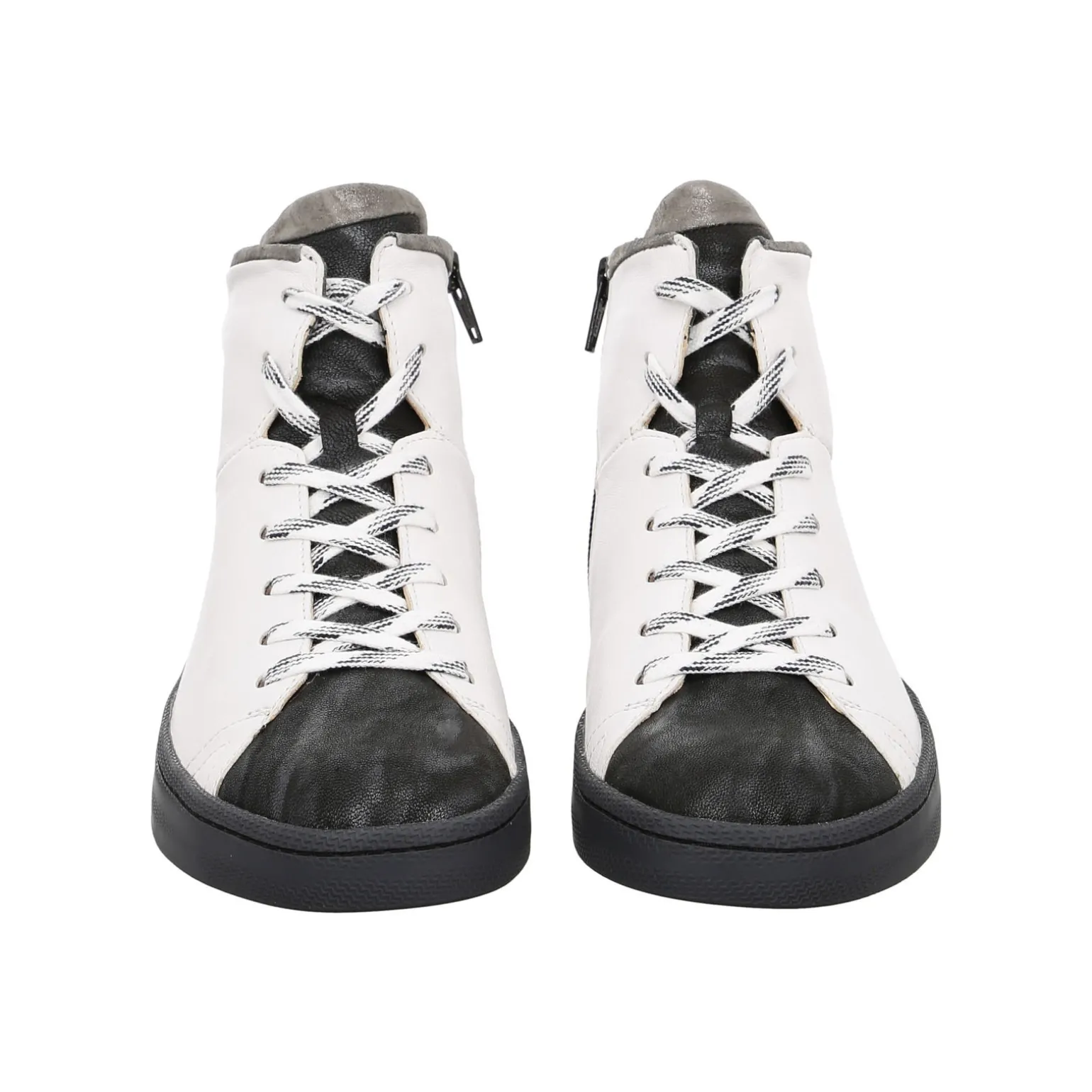 Think chaussures Sneakers | Bottines | Bottines Kumi noir blanc