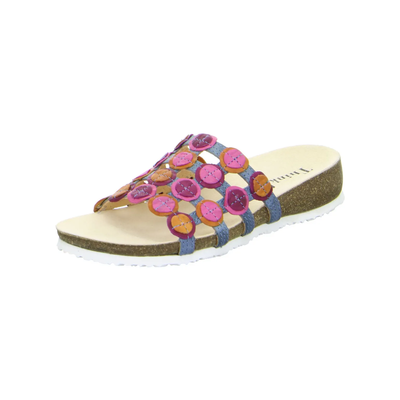 Think chaussures Mules & Sabots | Mules Julia noir denim combi