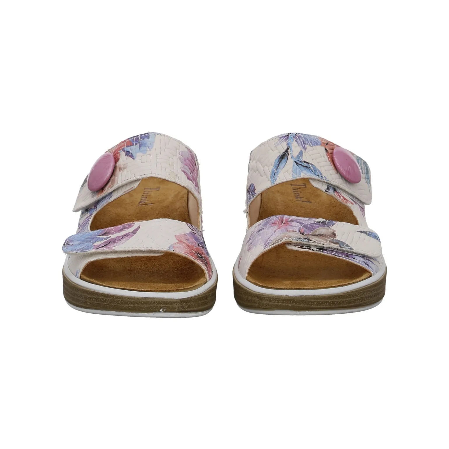 Think chaussures Mules & Sabots | Mules Meggie ivoire combi